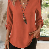 Women's Blouse - V-Neck - Corinne - product view 11