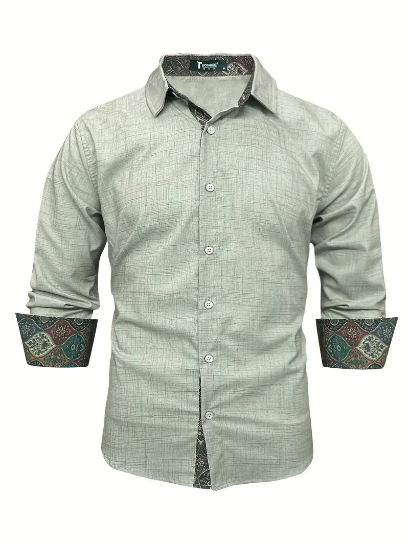 Men's Shirt - Tailored Button-Up - Theo - product view 11