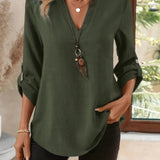 Women's Blouse - V-Neck - Corinne - product view 16