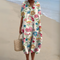 Women's Dress - Floral V-Neck - Stella - product view 3
