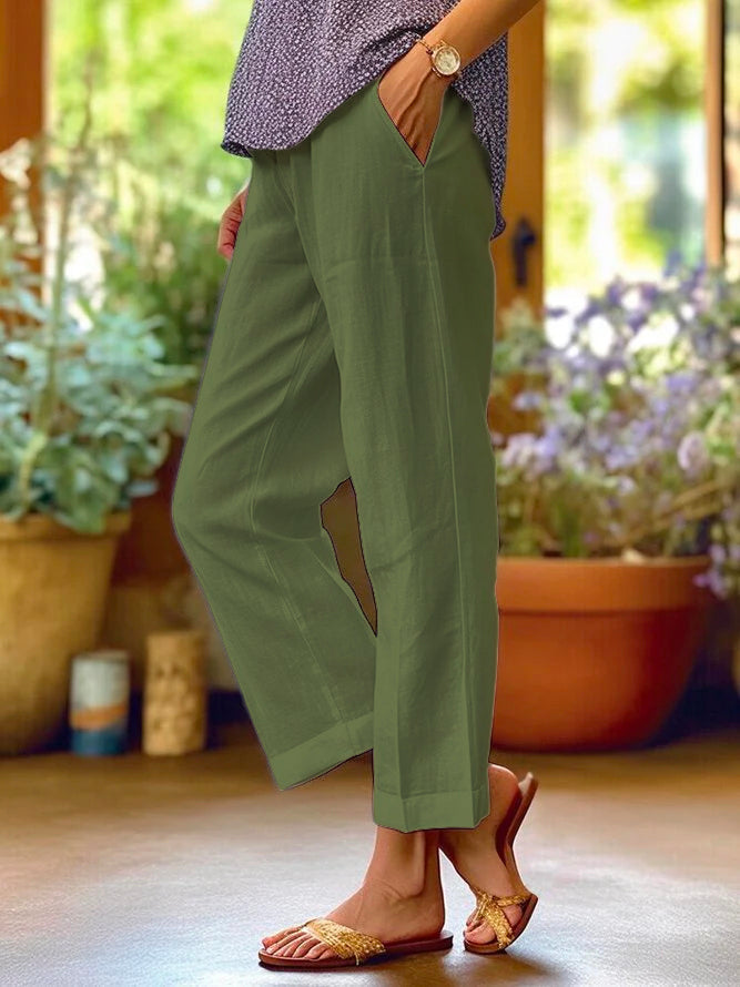 Women's Trousers - Casual with Pockets - Ashley - product view 6