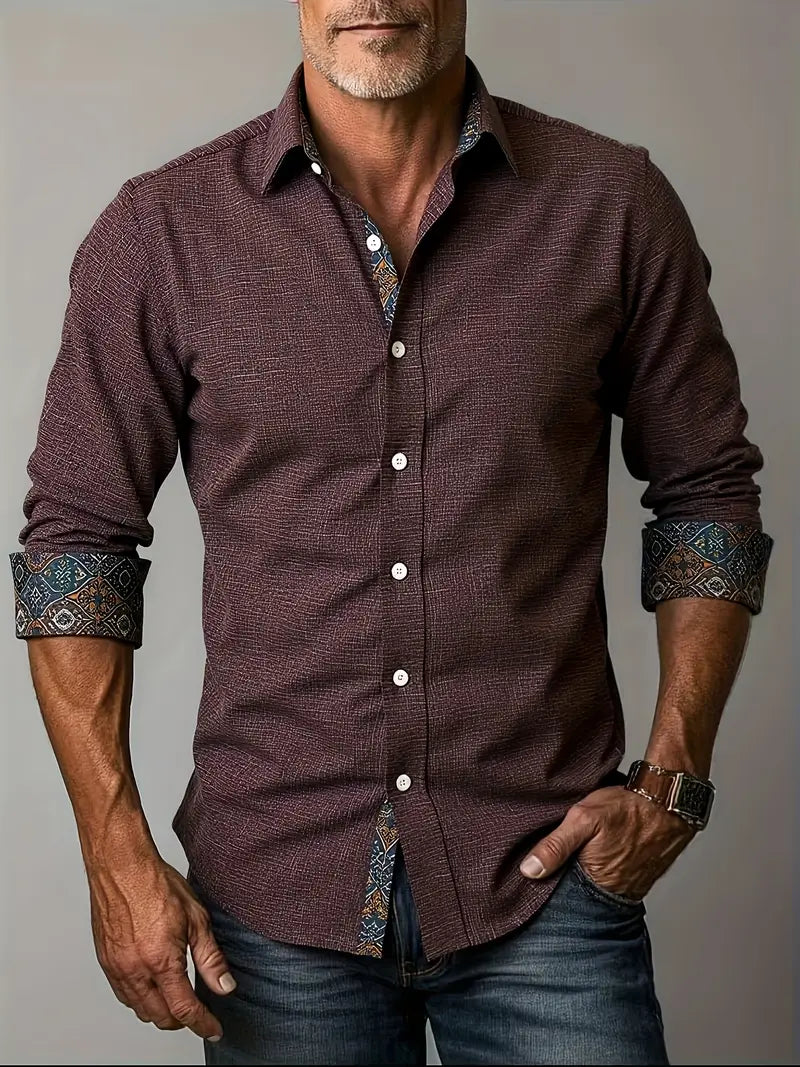 Men's Shirt - Tailored Button-Up - Theo - product view 8