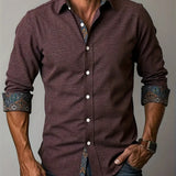Men's Shirt - Tailored Button-Up - Theo - product view 8
