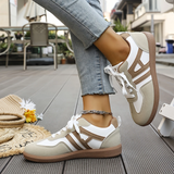 Women's Shoes - Supportive Wide-Toe Trainers - Crystal - product view 4