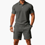 Men's Two-Piece Set - Summer Polo Set - Hudson - product view 4