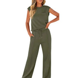 Women's Two-Piece Set - Casual Summer Soft Lounge Set - Emery - product view 6