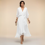 Women's Dress - Chiffon V-Neck - Abigail - product view 7