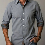 Men's Shirt - Tailored Button-Up - Theo - product view 7