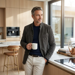 Men's Cardigan - Casual Modern Button - Adrian - product view 3