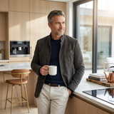 Men's Cardigan - Casual Modern Button - Adrian - product view 3