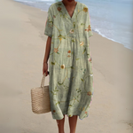 Women's Dress - Floral V-Neck - Stella - product view 5