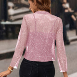 Women's Jacket - Shimmer Cropped - Elaine - product view 10
