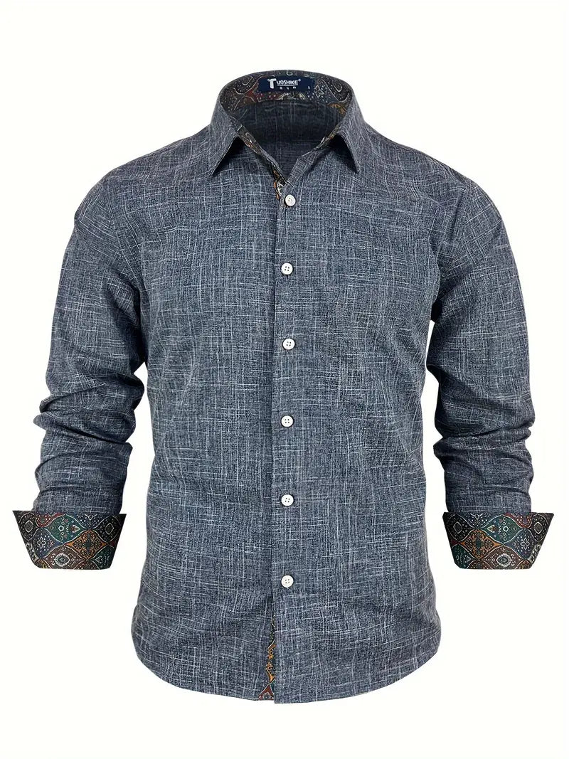 Men's Shirt - Tailored Button-Up - Theo - product view 18