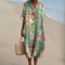 Women's Dress - Floral V-Neck - Stella - product view 7