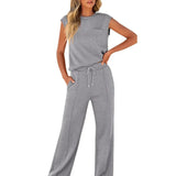 Women's Two-Piece Set - Casual Summer Soft Lounge Set - Emery - product view 8