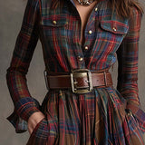 Women's Dress - Belted Button-Up Shirt - Lauren - product view 7