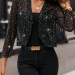 Women's Jacket - Shimmer Cropped - Elaine - product view 12
