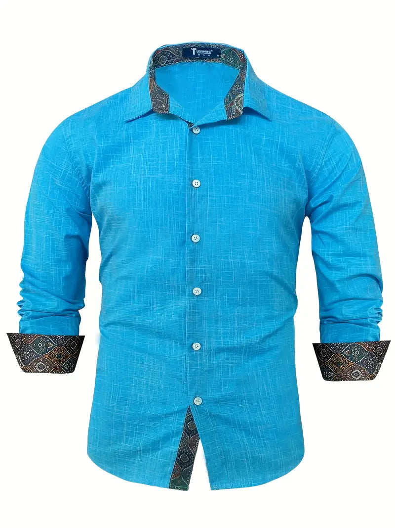 Men's Shirt - Tailored Button-Up - Theo - product view 15