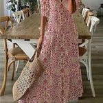 Women's Dress - Boho V-Neck Summer - Avery - product view 4