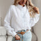 Women's Blouse - Ruffle Trim Button - Yasmine - product view 3