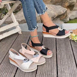 Women's Sandals - Braided Rope Platform - Aria - product view 4