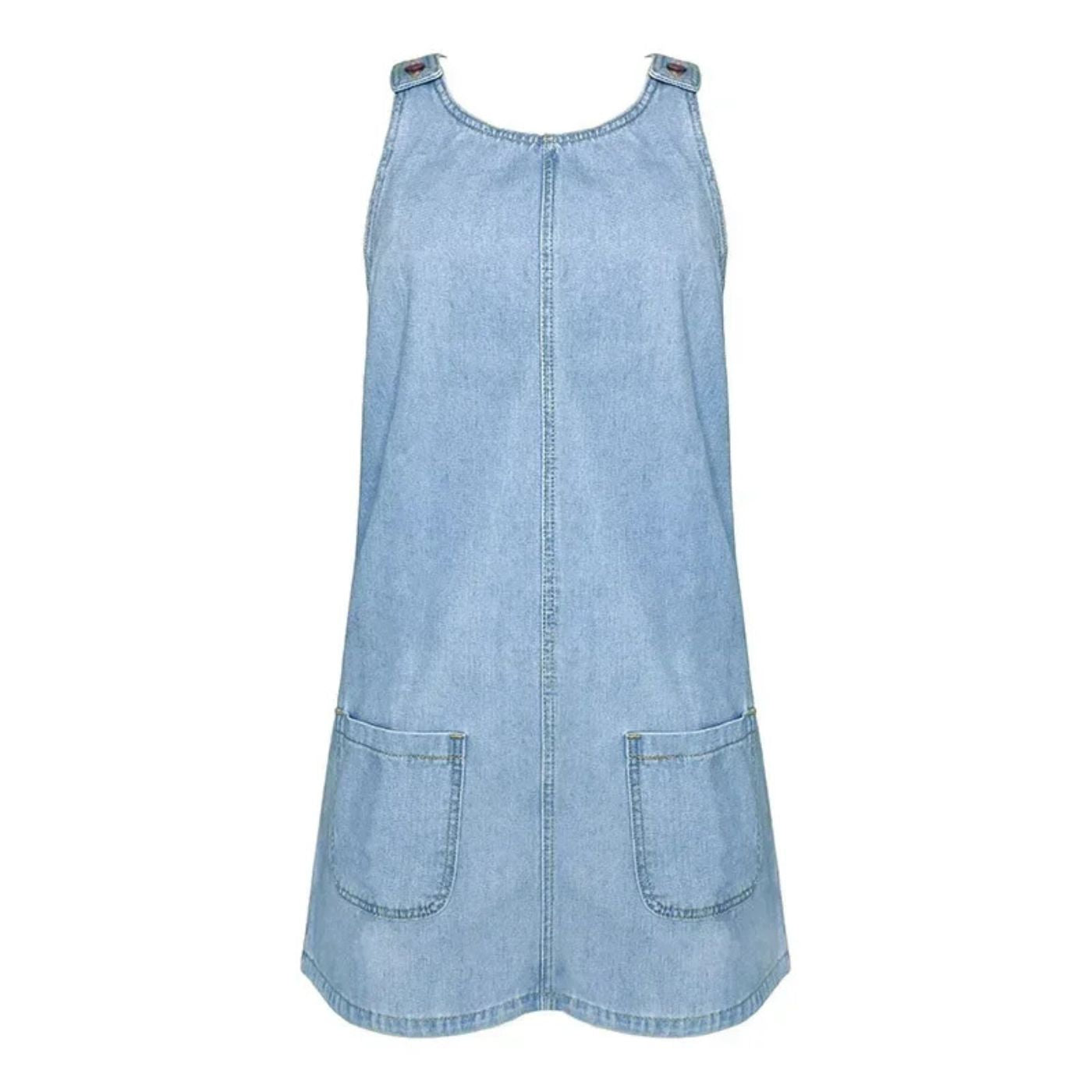 Women's Dress - Sleeveless Denim - Deby - product view 2