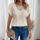 Women's Top - Vintage Lace Detail - Judith - product view 1
