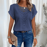 Women's Top - Vintage Lace Detail - Judith - product view 4