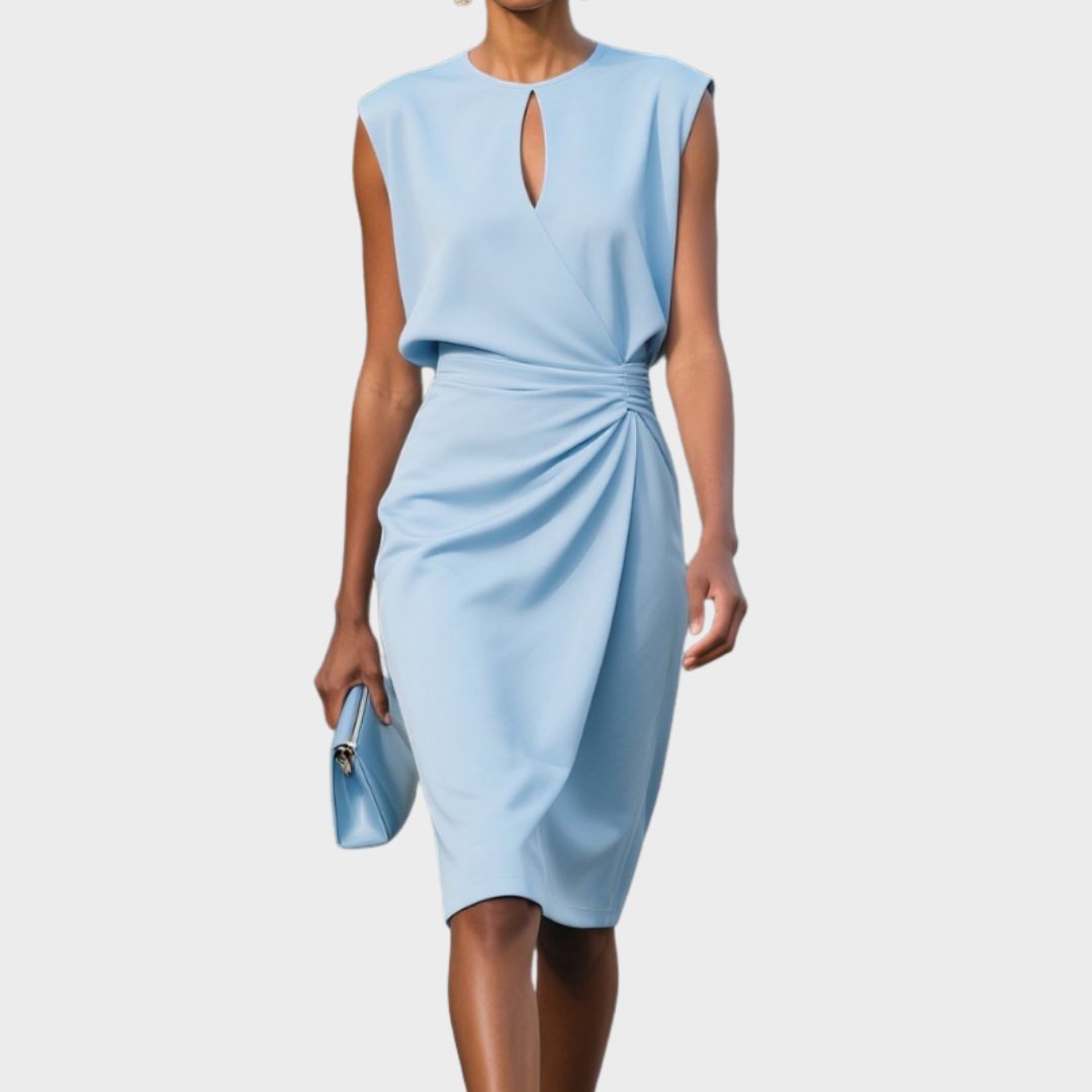 Women's Midi Dress - Graceful Flowing - Laurena - product view 1