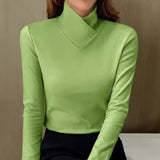 Women's Top - Sculpted Soft-Touch Turtleneck - Isabelle - product view 2