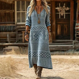 Women's Dress - Long Sleeve Vintage - Rosie - product view 3