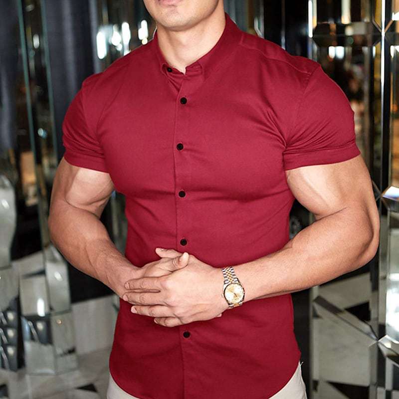 Men's Shirt - Slim Fit Short Sleeve - Blake - product view 1