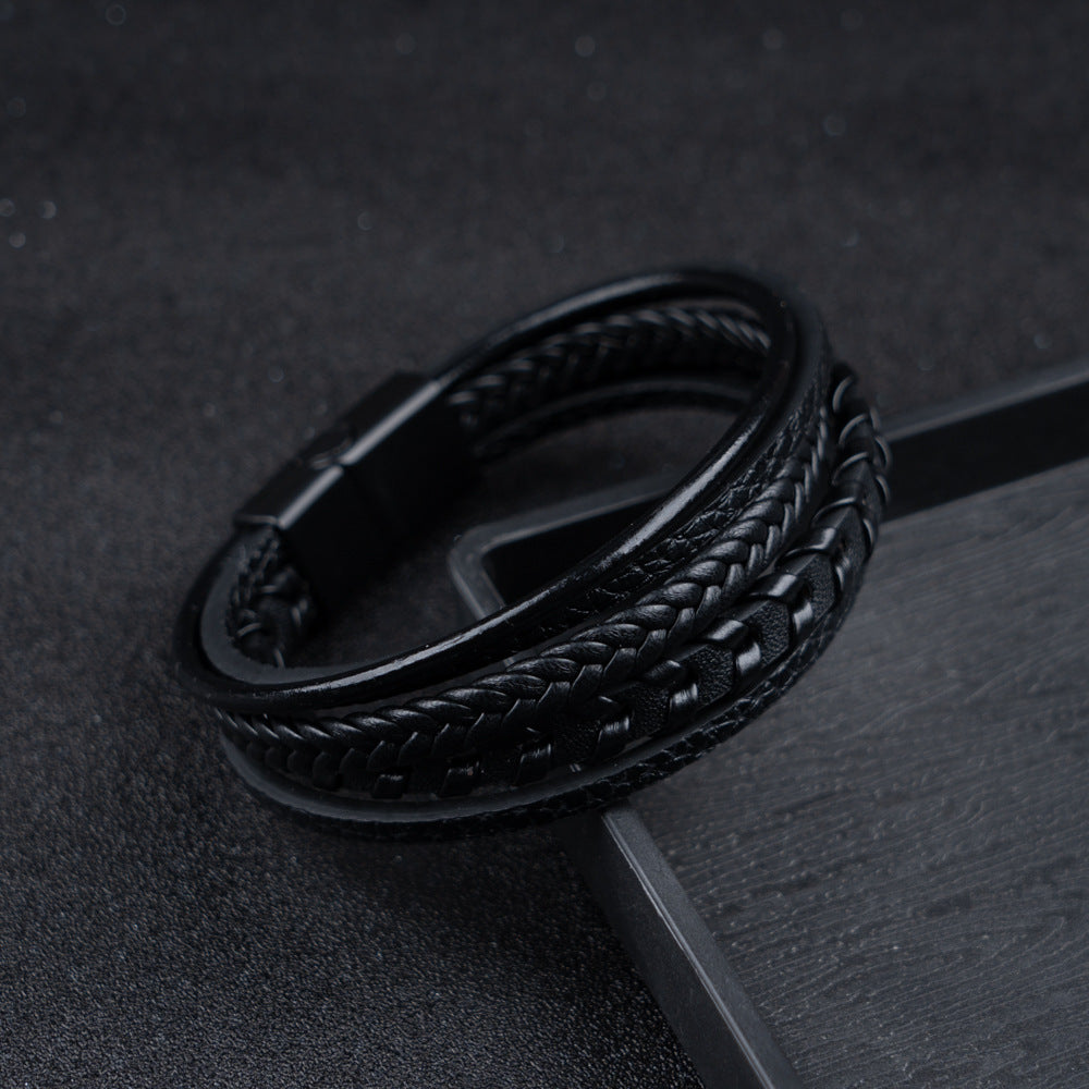 Men's Clothing - Braided Viking Bracelet - Nolan - product view 8