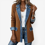 Women's Jacket - Layered Collar Button - Bethany - product view 4