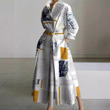 Women's Maxi Dress - Front Wrap Collared - Alora - product view 1