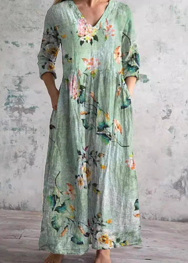Women's Dress - Light & Floral - Elara - product view 6