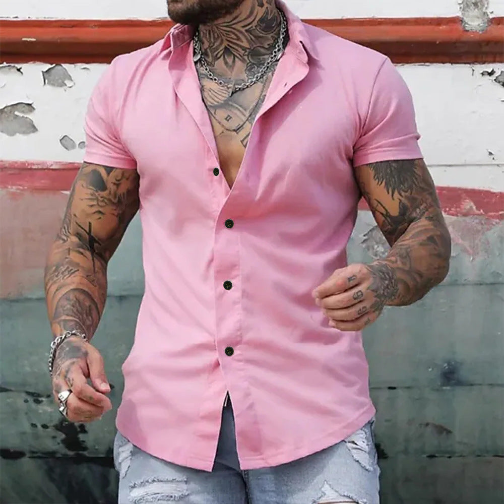 Men's Shirt - Slim Fit Short Sleeve - Blake - product view 7
