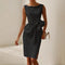 Women's Dress - Sleeveless Ribbon Waist - Jane - product view 5