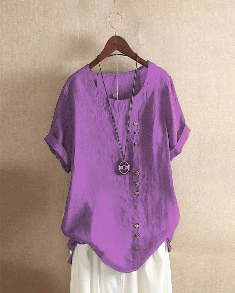 Women's Blouse - Button Detail Summer - Olivia - product view 10