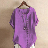Women's Blouse - Button Detail Summer - Olivia - product view 10