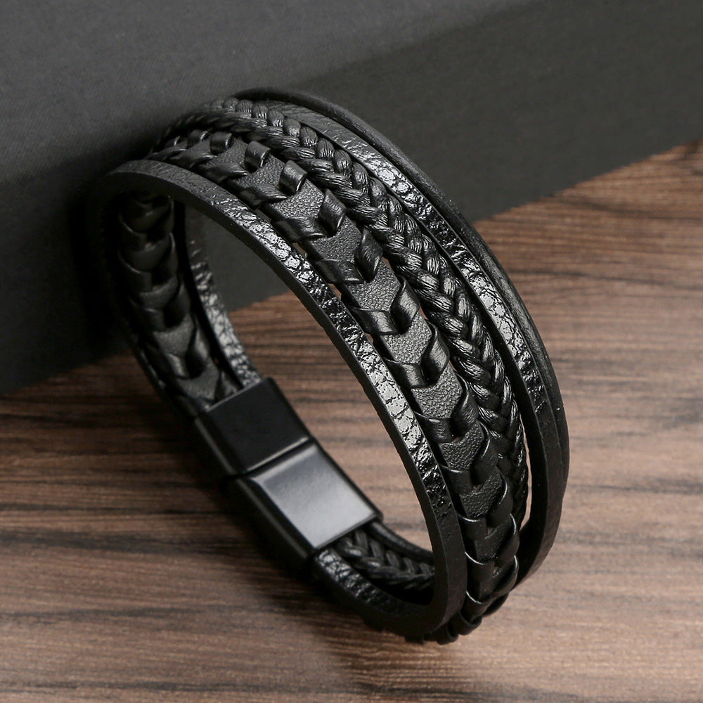Men's Clothing - Braided Viking Bracelet - Nolan - product view 6