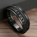 Men's Clothing - Braided Viking Bracelet - Nolan - product view 6