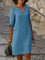 Women's Midi Dress - V-Neck Draped - Harper - product view 10