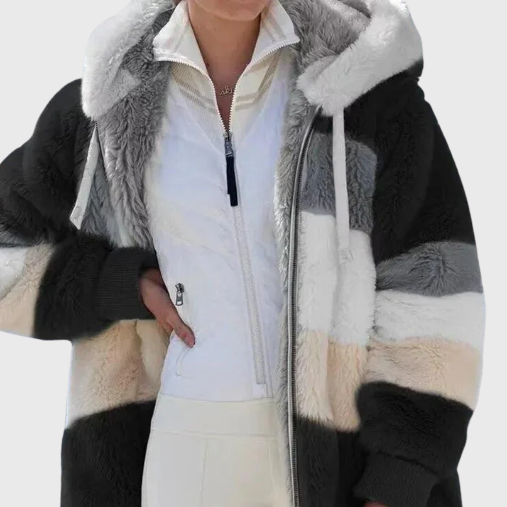 Women's Jacket - Multicolor Warm Puffer - Sofia - product view 6