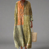 Women's Dress - Geometric V-Neck - Amillia - product view 2