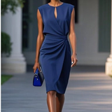 Women's Midi Dress - Graceful Flowing - Laurena - product view 2
