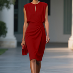 Women's Midi Dress - Graceful Flowing - Laurena - product view 9