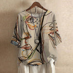 Women's Blouse - Casual Retro-Inspired - Raina - product view 11
