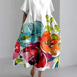 Women's Dress - Loose Round Neck - Amanda - product view 3
