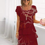 Women's Dress - Floral Tiered Chiffon - Rosie - product view 12
